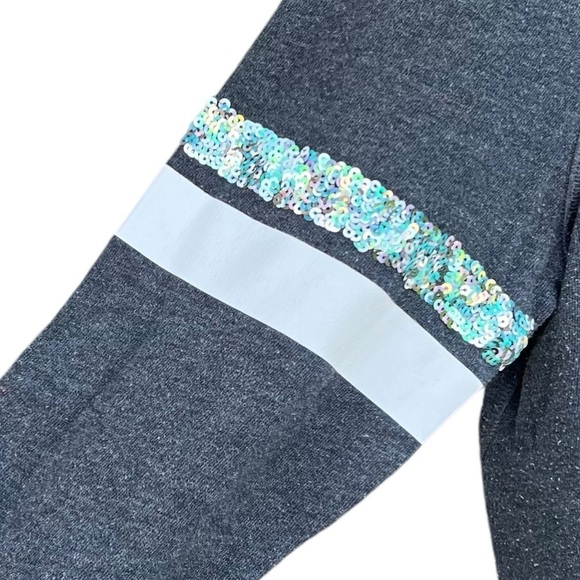 Victoria’s Secret Supermodel Essential Bling Sequin Zip Hoodie Collector Med GUC - Picture 7 of 14